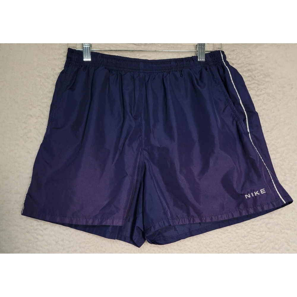 Nike Womens Shorts Size L (12-14) Blue Elastic Waist Drawstring 1453